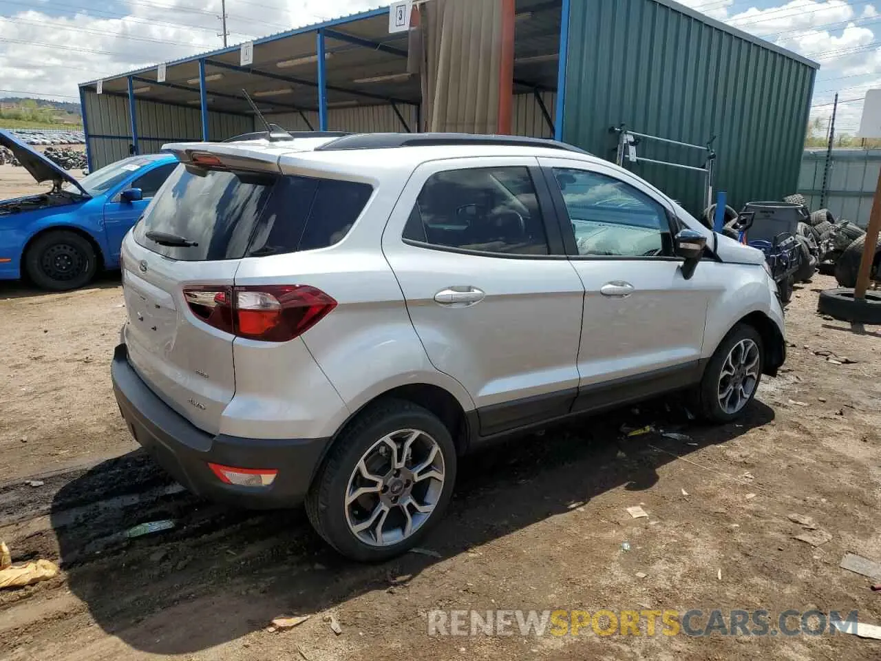 3 fotografías del automóvil dañado MAJ6S3JL6LC354015 FORD ECOSPORT 2020
