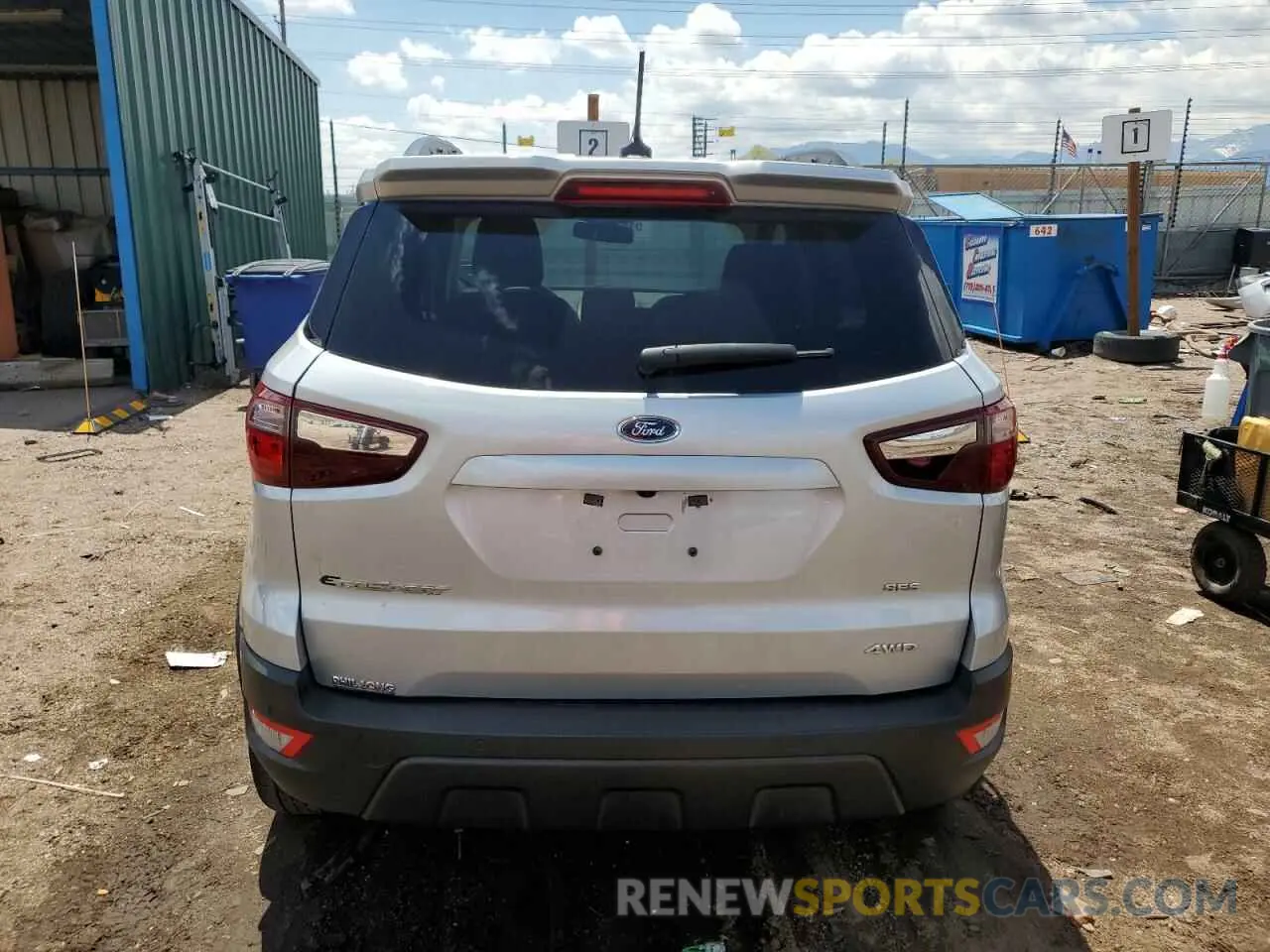 6 fotografías del automóvil dañado MAJ6S3JL6LC354015 FORD ECOSPORT 2020