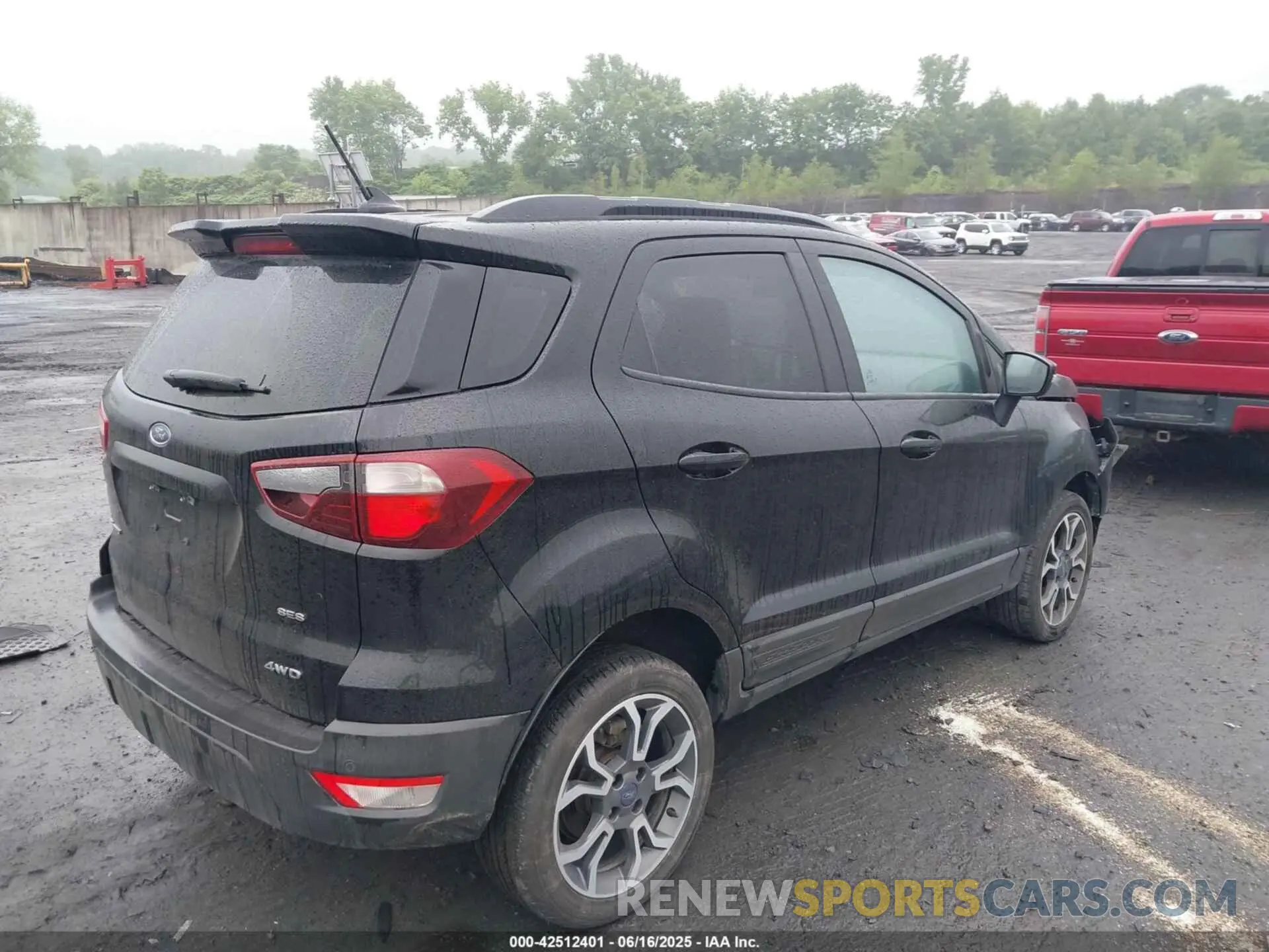 4 fotografías del automóvil dañado MAJ6S3JL9LC323549 FORD ECOSPORT 2020