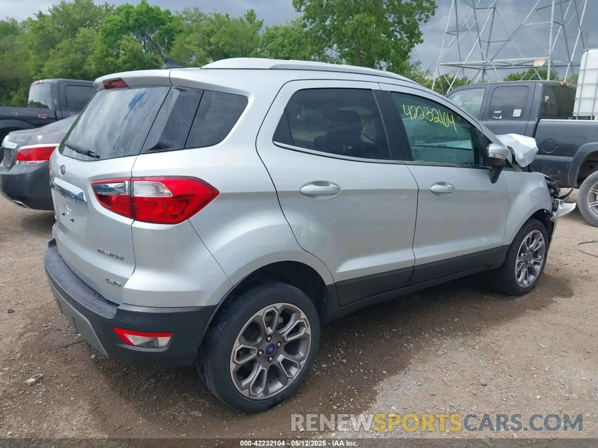 4 fotografías del automóvil dañado MAJ6S3KL0LC349049 FORD ECOSPORT 2020