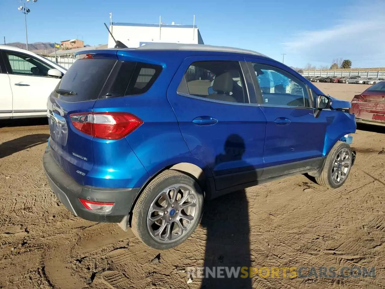 3 fotografías del automóvil dañado MAJ6S3KL2LC392341 FORD ECOSPORT 2020