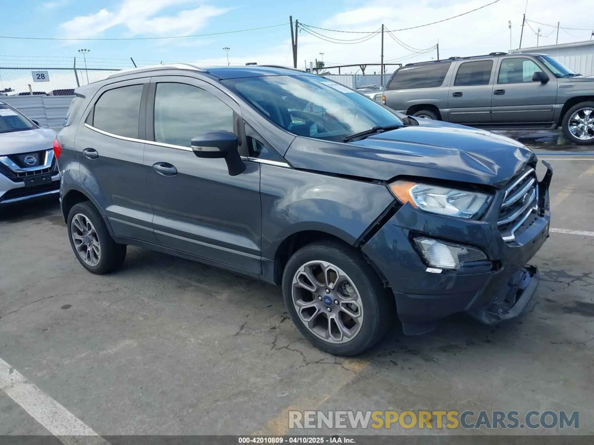 1 fotografías del automóvil dañado MAJ6S3KL3LC364662 FORD ECOSPORT 2020