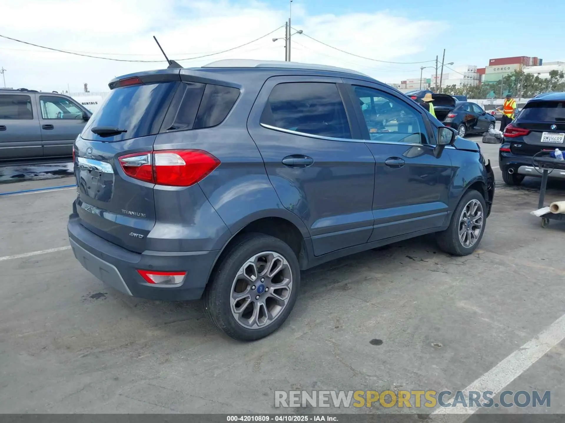 4 fotografías del automóvil dañado MAJ6S3KL3LC364662 FORD ECOSPORT 2020