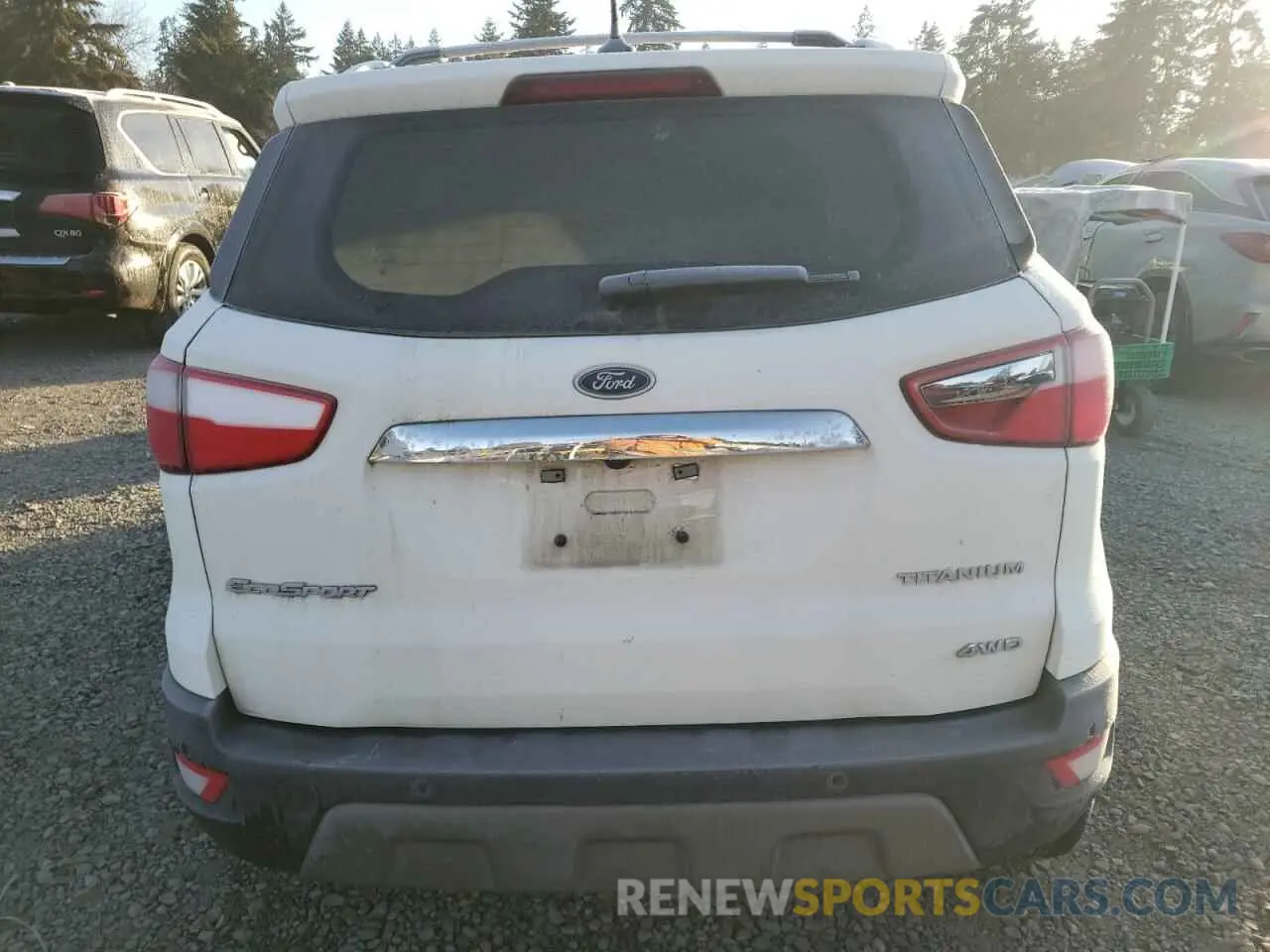 6 fotografías del automóvil dañado MAJ6S3KL4LC317091 FORD ECOSPORT 2020