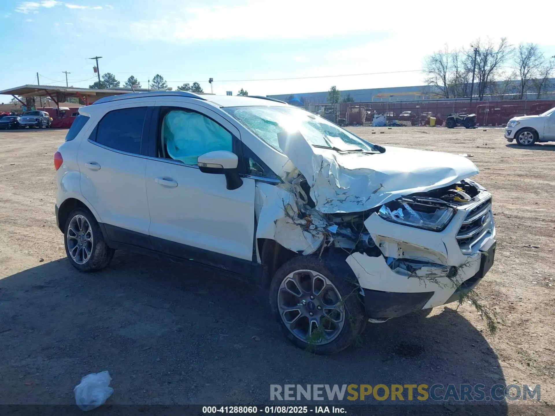 1 fotografías del automóvil dañado MAJ6S3KL6LC349007 FORD ECOSPORT 2020
