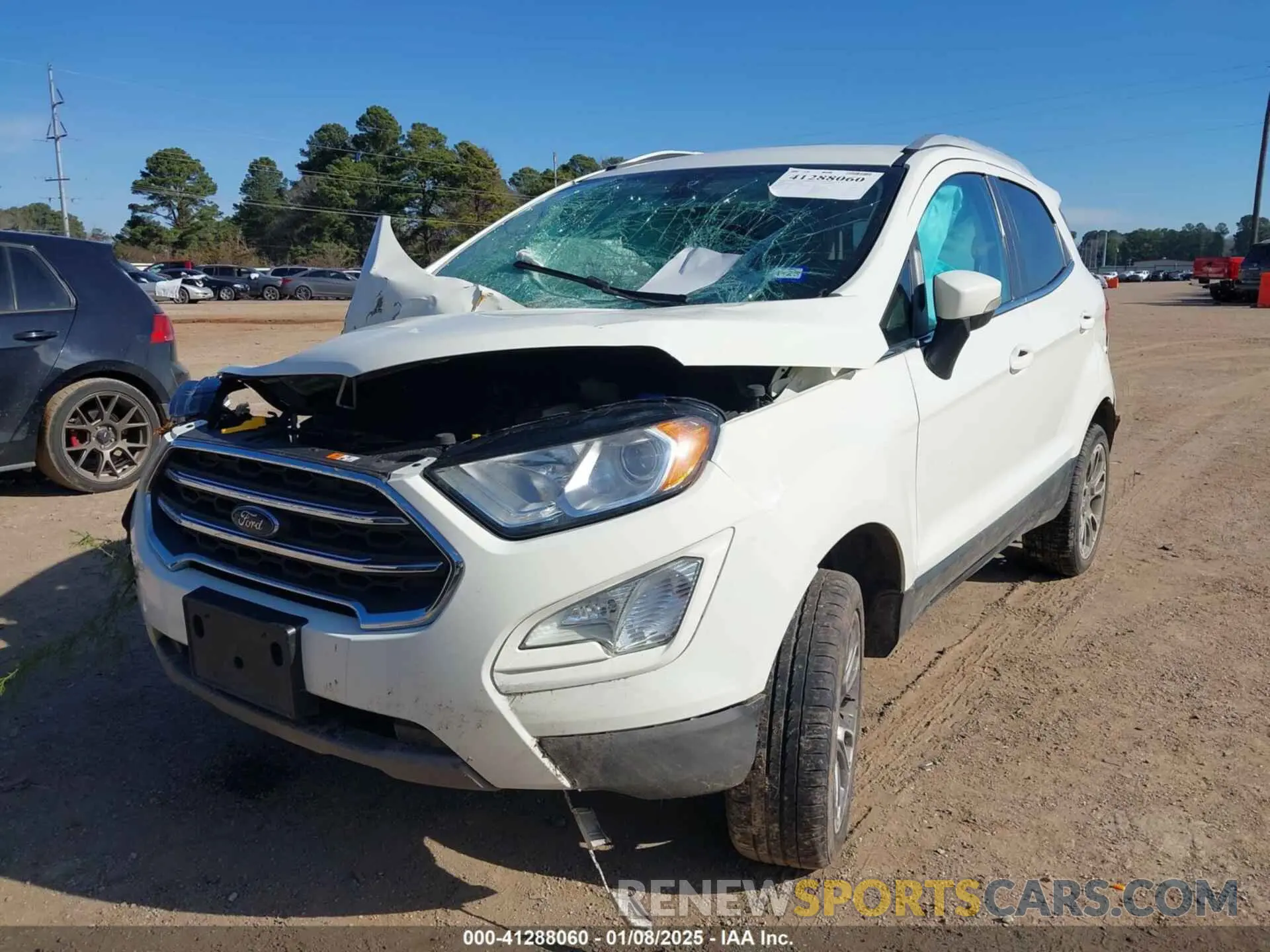2 fotografías del automóvil dañado MAJ6S3KL6LC349007 FORD ECOSPORT 2020