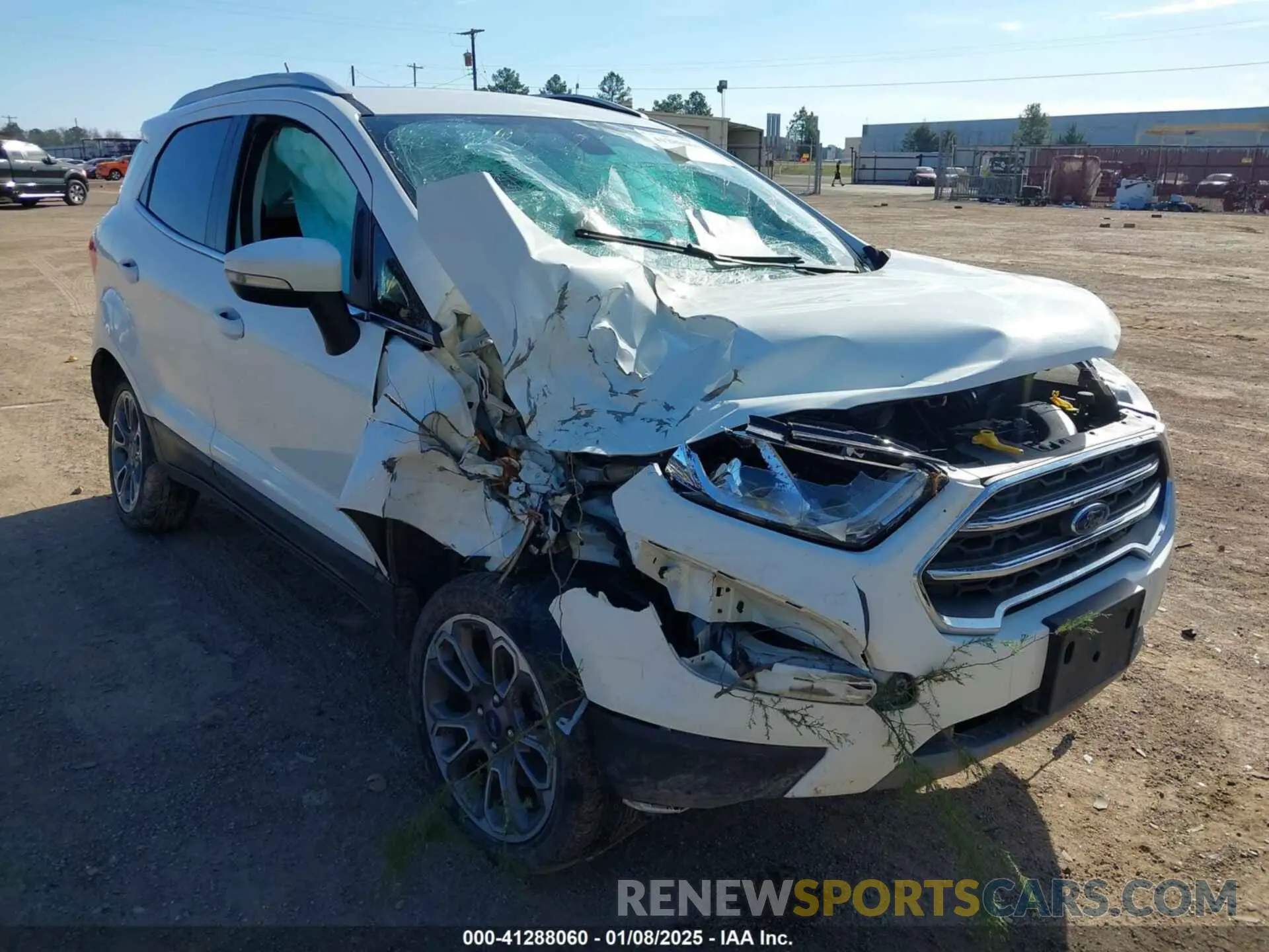 20 fotografías del automóvil dañado MAJ6S3KL6LC349007 FORD ECOSPORT 2020