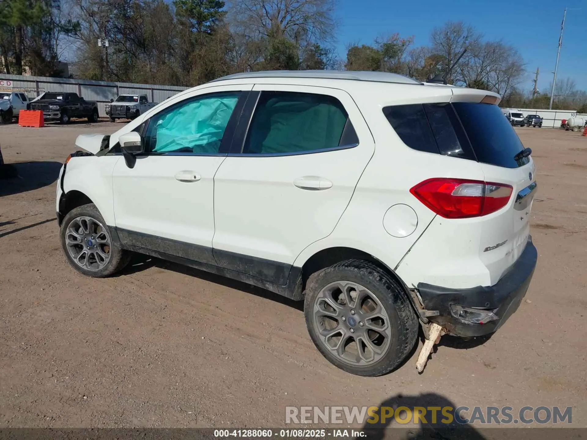 3 fotografías del automóvil dañado MAJ6S3KL6LC349007 FORD ECOSPORT 2020