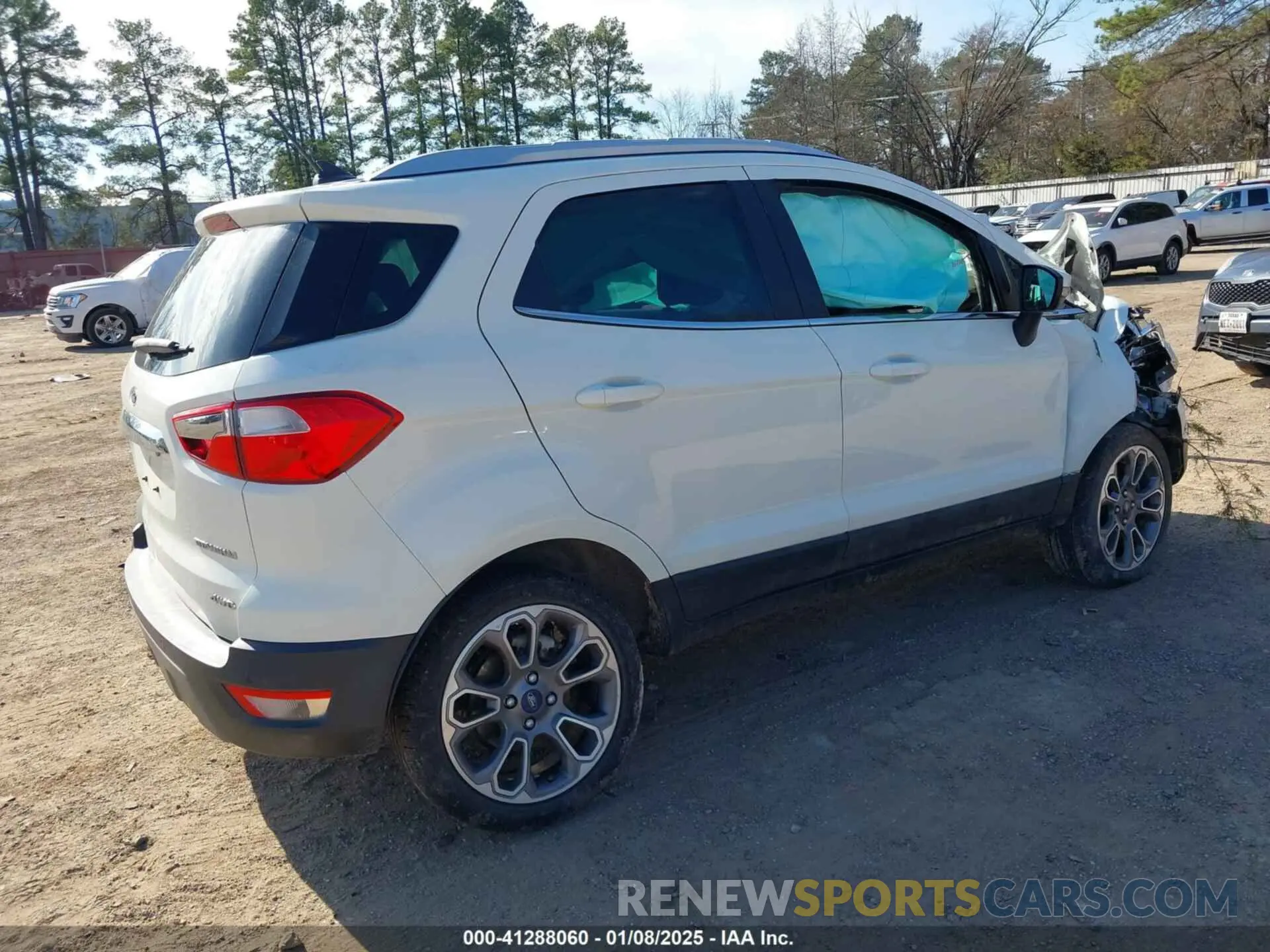 4 fotografías del automóvil dañado MAJ6S3KL6LC349007 FORD ECOSPORT 2020