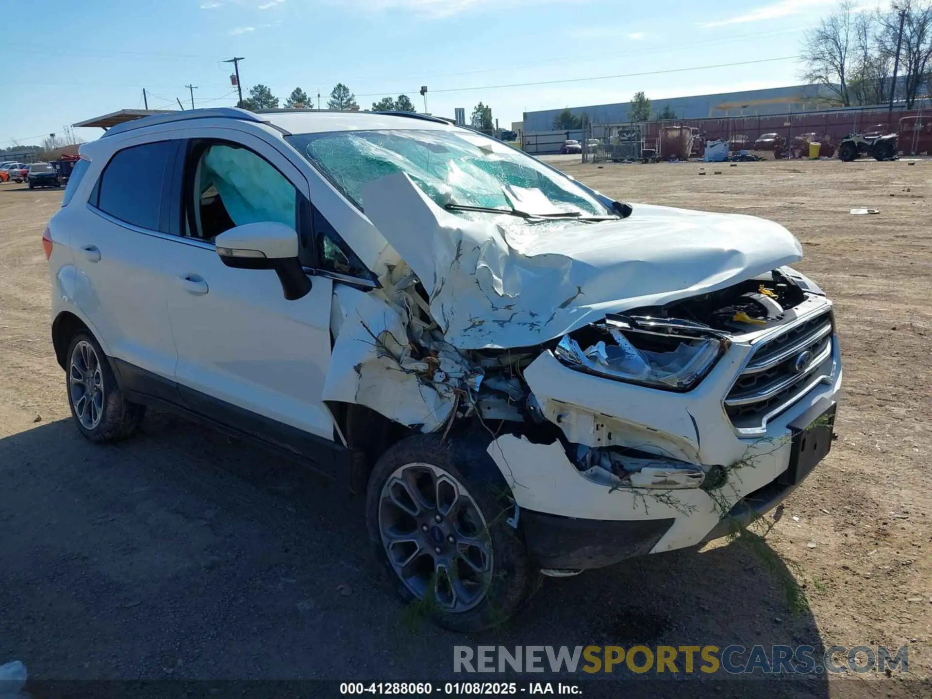 6 fotografías del automóvil dañado MAJ6S3KL6LC349007 FORD ECOSPORT 2020