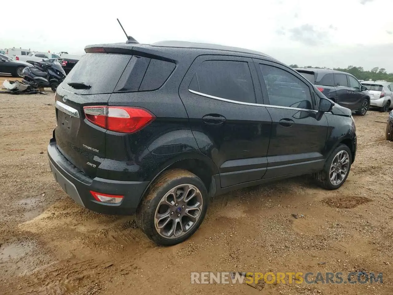 3 fotografías del automóvil dañado MAJ6S3KL6LC364641 FORD ECOSPORT 2020