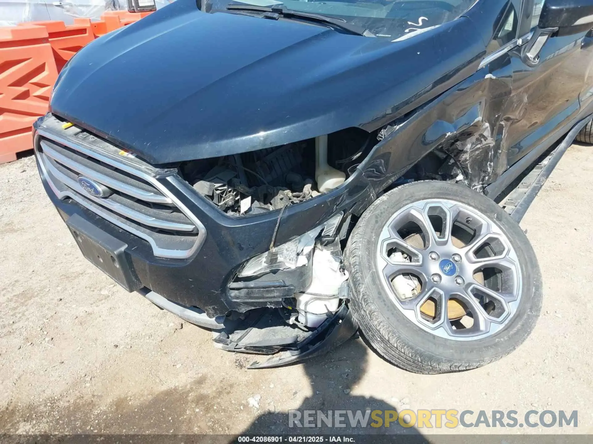 6 fotografías del automóvil dañado MAJ6S3KL8LC351499 FORD ECOSPORT 2020
