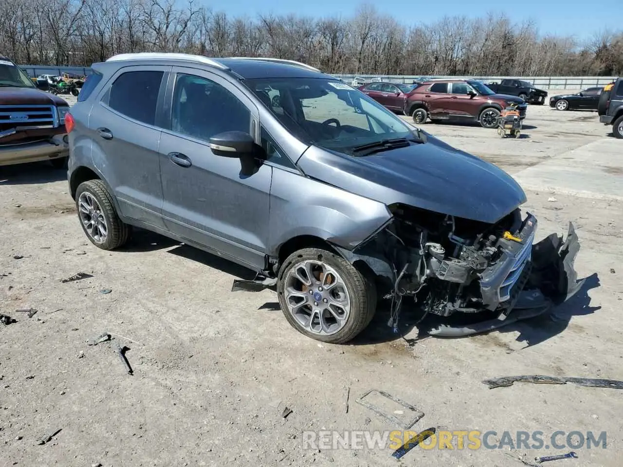 4 fotografías del automóvil dañado MAJ6S3KL8LC358467 FORD ECOSPORT 2020