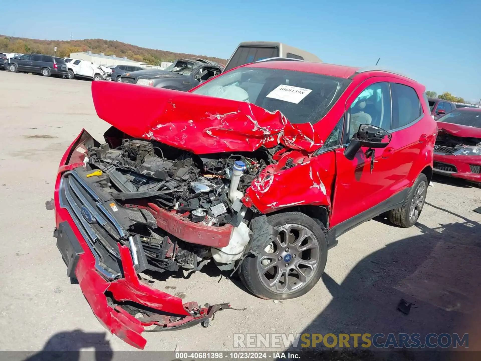 2 fotografías del automóvil dañado MAJ6S3KL8LC361725 FORD ECOSPORT 2020