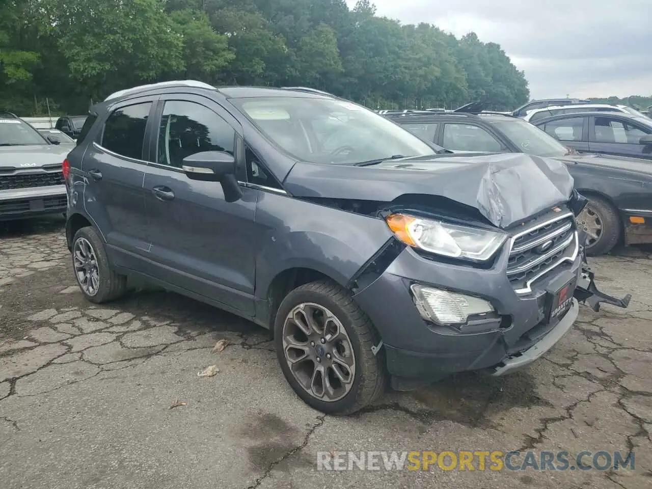 4 fotografías del automóvil dañado MAJ6S3KLXLC367557 FORD ECOSPORT 2020