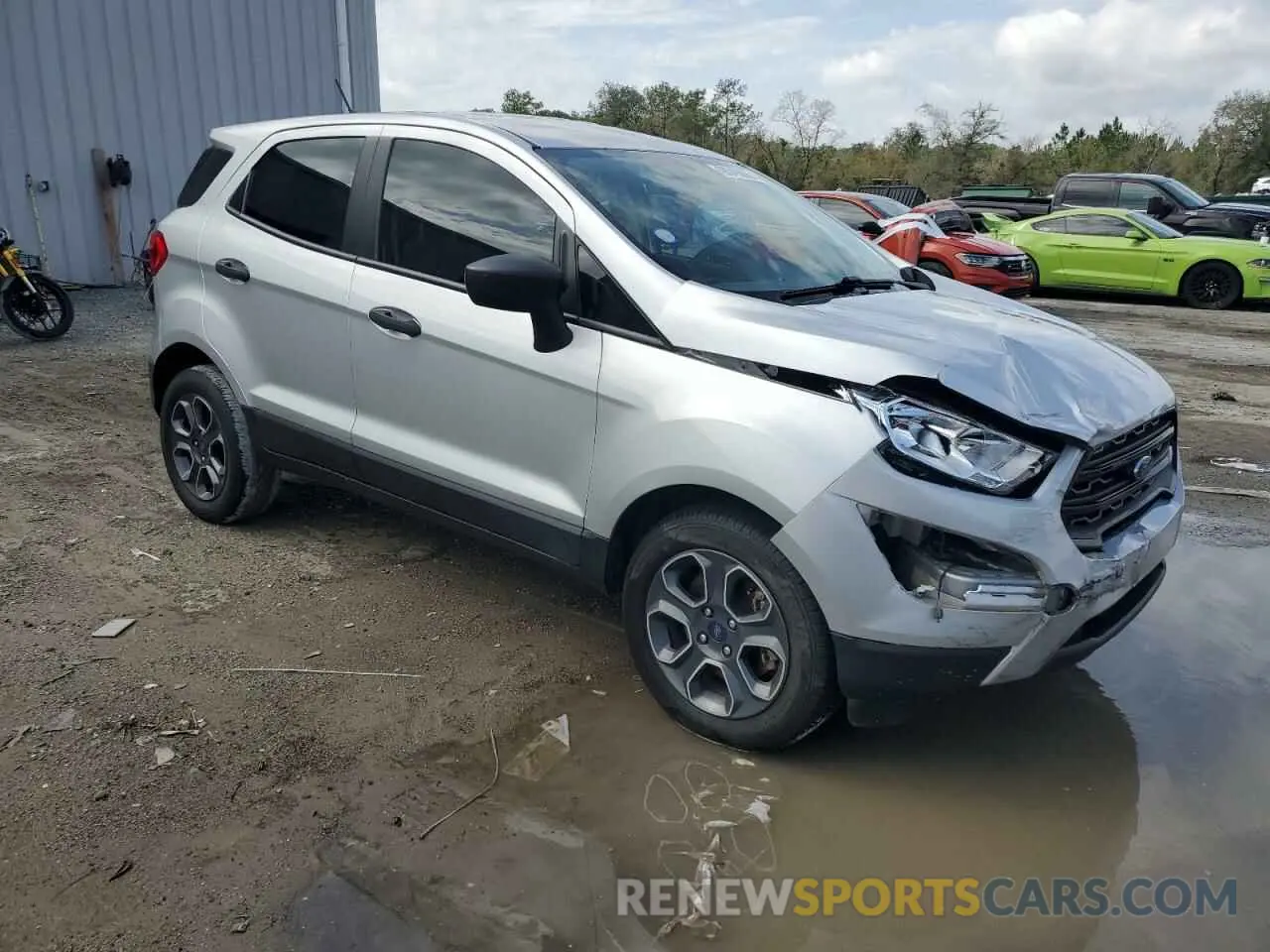 4 fotografías del automóvil dañado MAJ3S2FE1MC405543 FORD ECOSPORT 2021