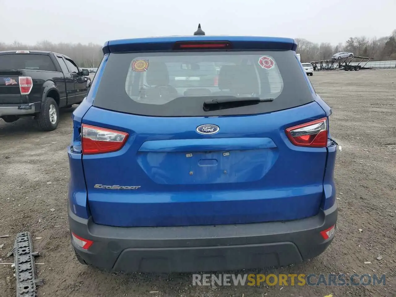 6 fotografías del automóvil dañado MAJ3S2FE1MC425212 FORD ECOSPORT 2021