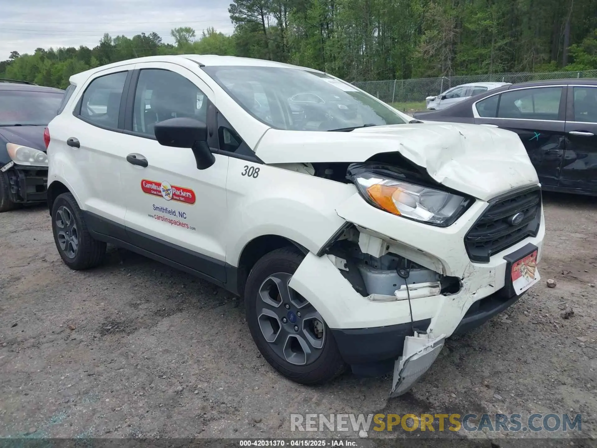 1 fotografías del automóvil dañado MAJ3S2FE1MC438364 FORD ECOSPORT 2021
