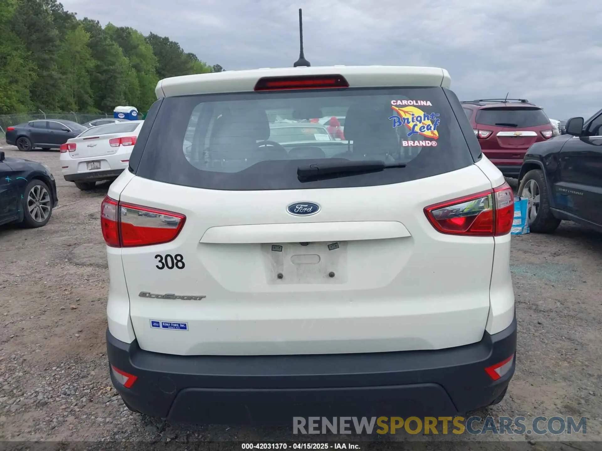 16 fotografías del automóvil dañado MAJ3S2FE1MC438364 FORD ECOSPORT 2021