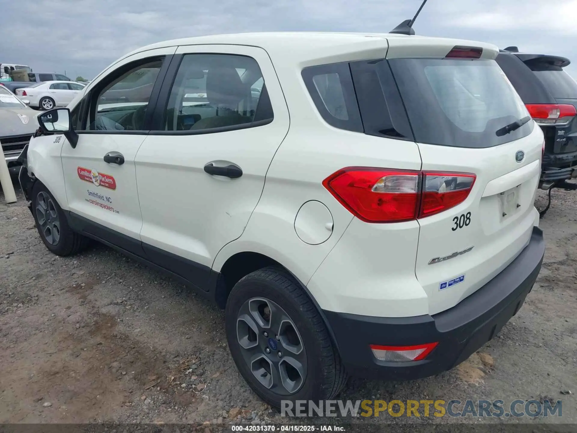 3 fotografías del automóvil dañado MAJ3S2FE1MC438364 FORD ECOSPORT 2021