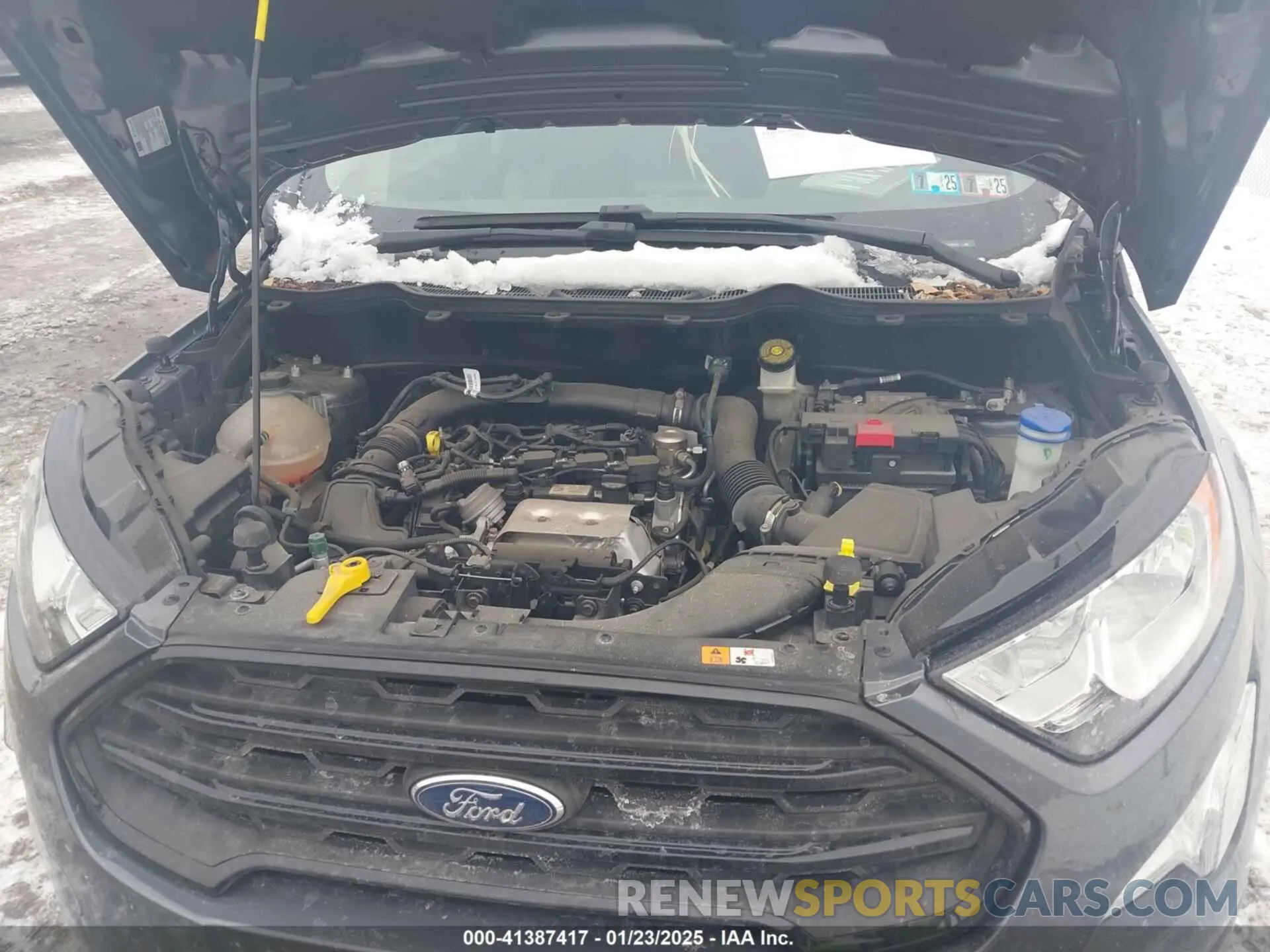 10 fotografías del automóvil dañado MAJ3S2FE5MC418473 FORD ECOSPORT 2021