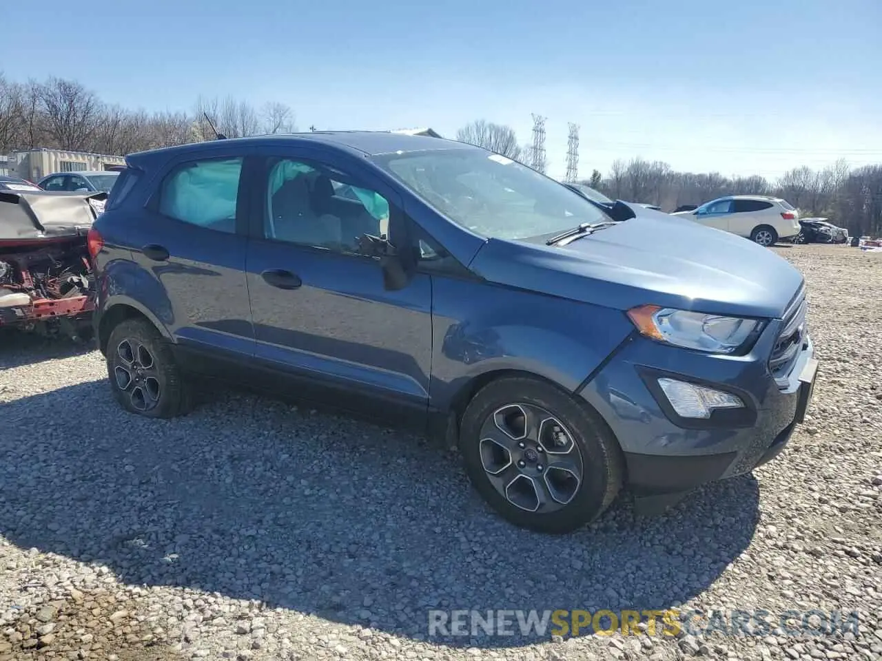 4 fotografías del automóvil dañado MAJ3S2FE5MC449321 FORD ECOSPORT 2021