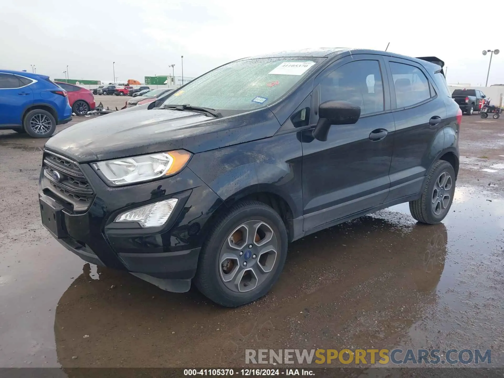 2 fotografías del automóvil dañado MAJ3S2FE5MC455135 FORD ECOSPORT 2021