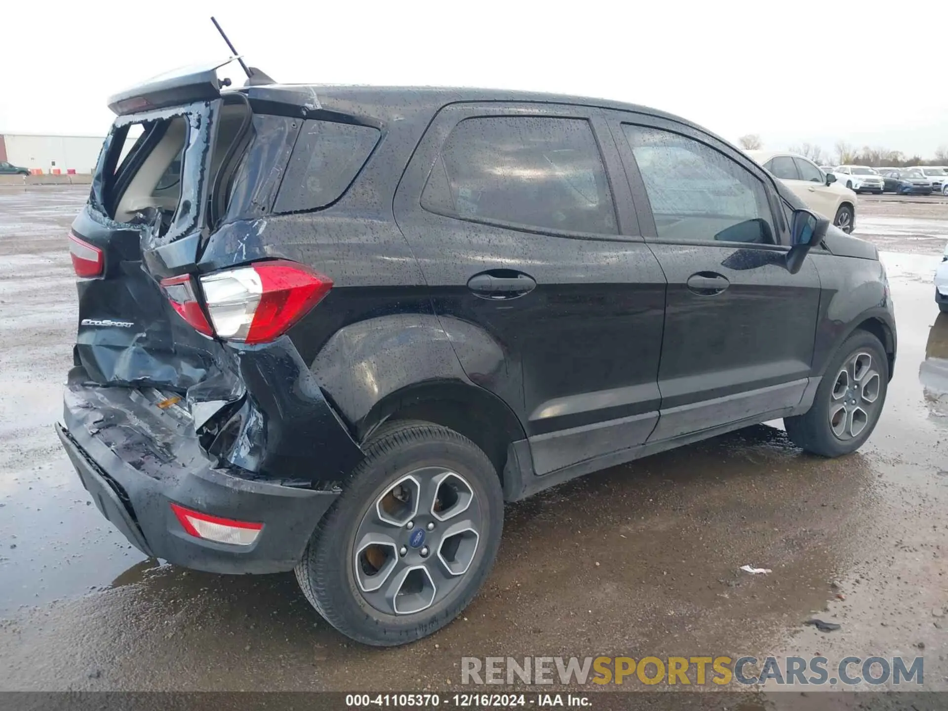 4 fotografías del automóvil dañado MAJ3S2FE5MC455135 FORD ECOSPORT 2021