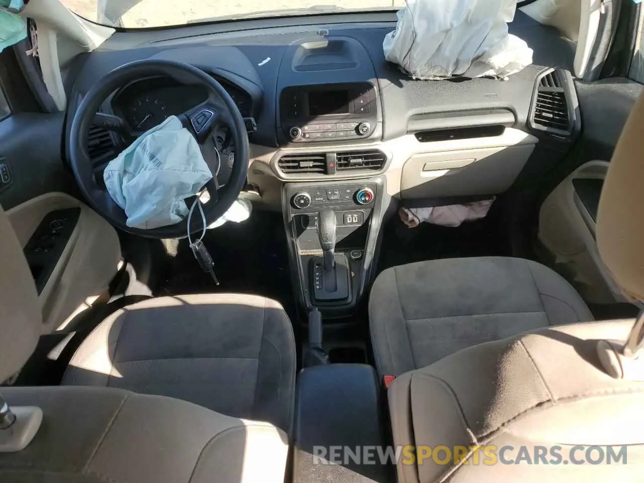 8 fotografías del automóvil dañado MAJ3S2FE7MC399215 FORD ECOSPORT 2021