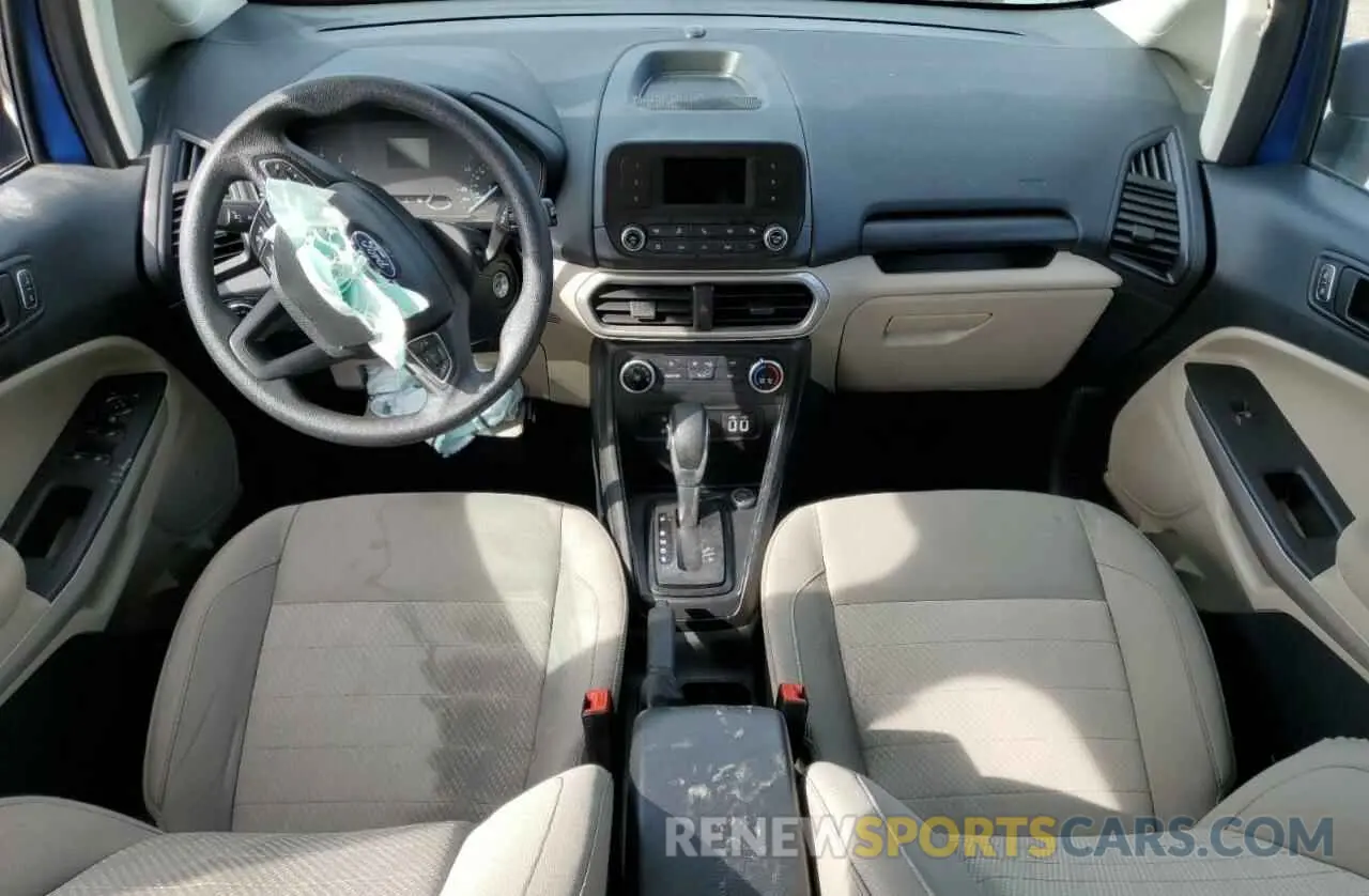 8 fotografías del automóvil dañado MAJ3S2FE9MC441934 FORD ECOSPORT 2021