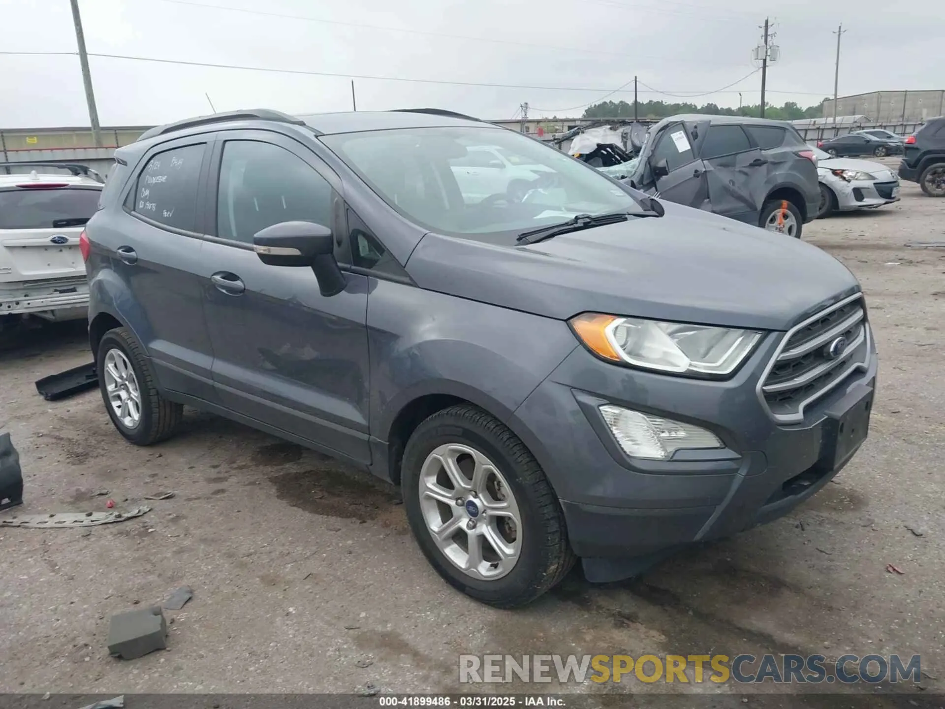 1 fotografías del automóvil dañado MAJ3S2GE0MC412465 FORD ECOSPORT 2021