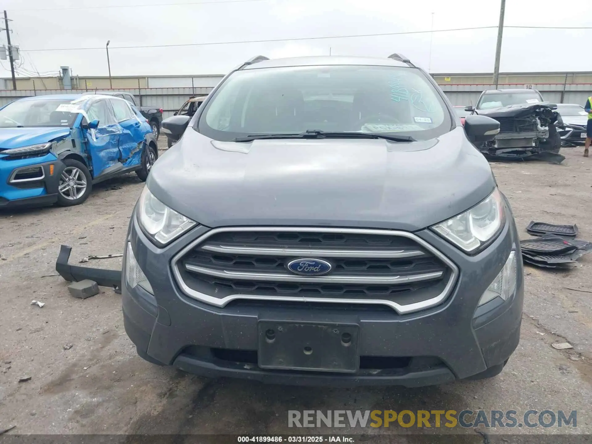 12 fotografías del automóvil dañado MAJ3S2GE0MC412465 FORD ECOSPORT 2021