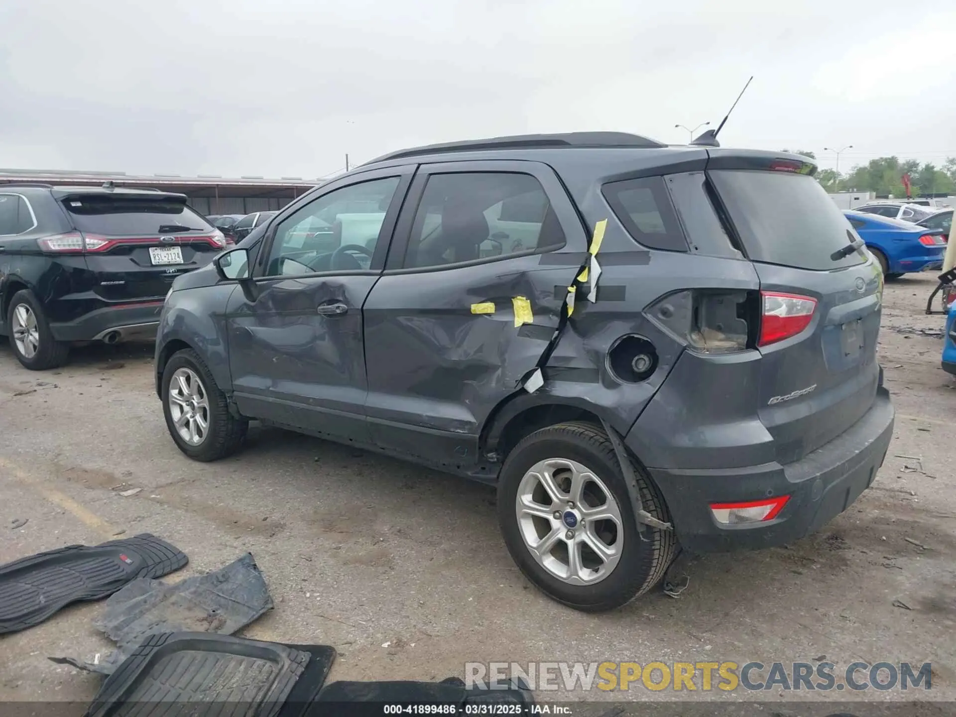 3 fotografías del automóvil dañado MAJ3S2GE0MC412465 FORD ECOSPORT 2021