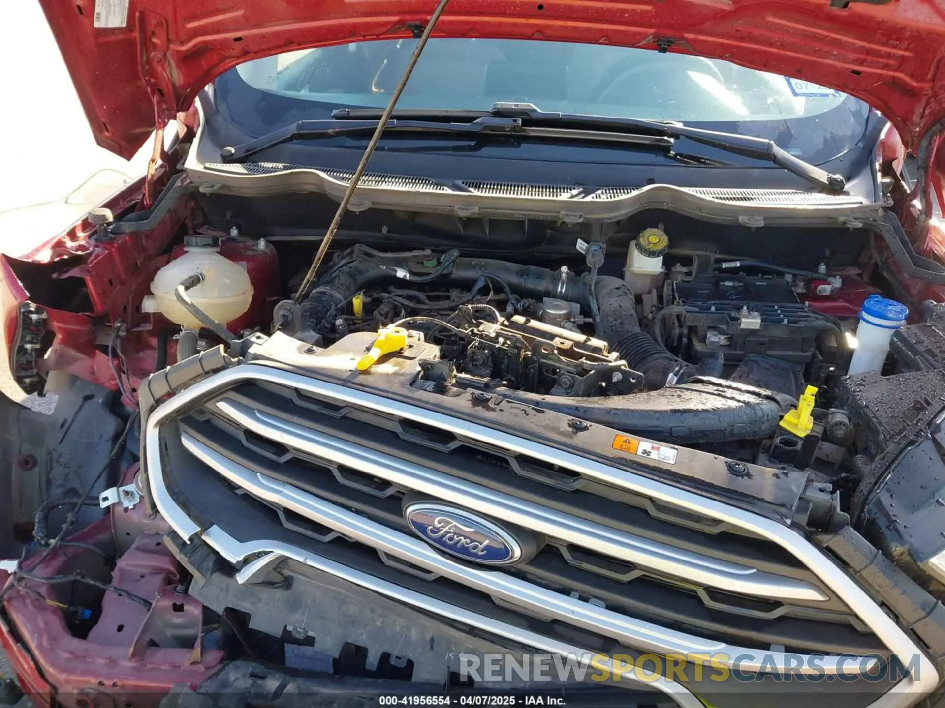 10 fotografías del automóvil dañado MAJ3S2GE0MC456479 FORD ECOSPORT 2021