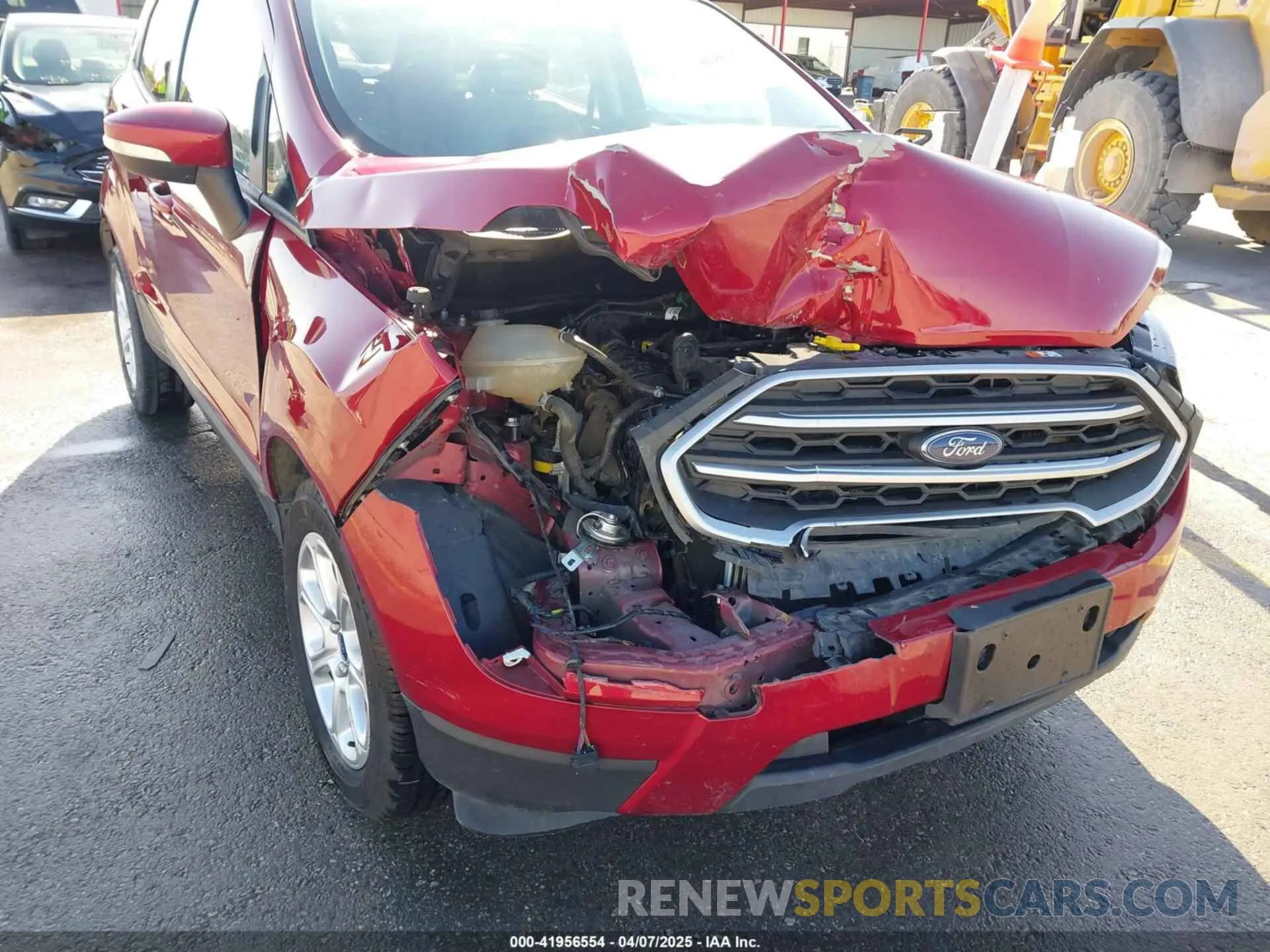 6 fotografías del automóvil dañado MAJ3S2GE0MC456479 FORD ECOSPORT 2021