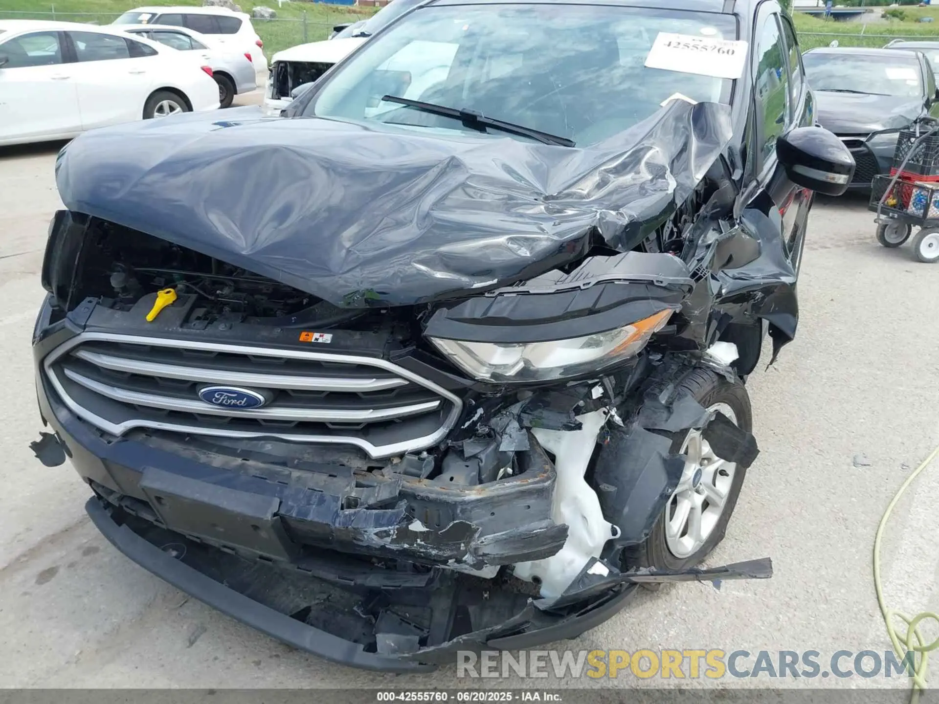 6 fotografías del automóvil dañado MAJ3S2GE1MC400373 FORD ECOSPORT 2021
