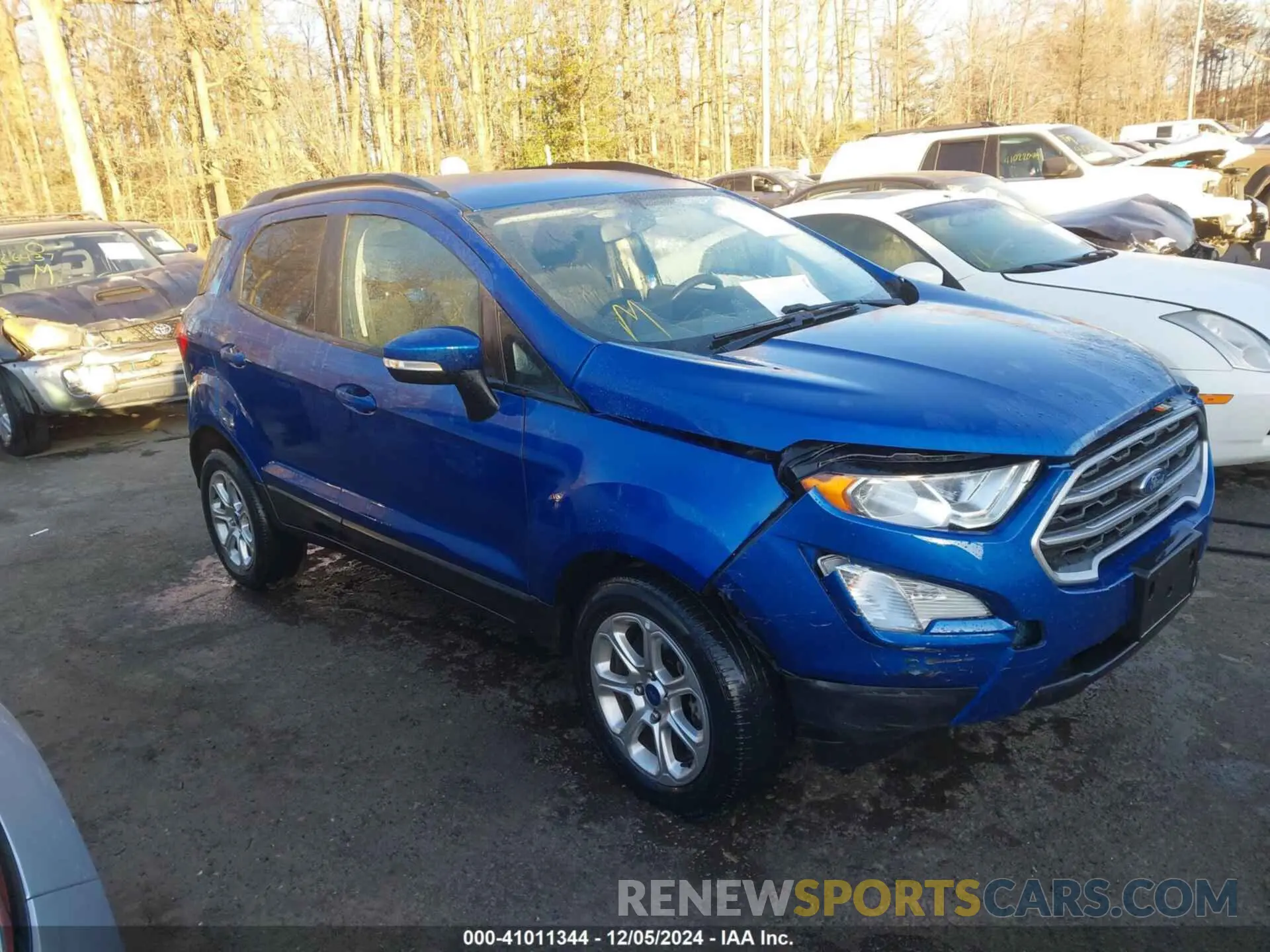 1 fotografías del automóvil dañado MAJ3S2GE1MC436841 FORD ECOSPORT 2021