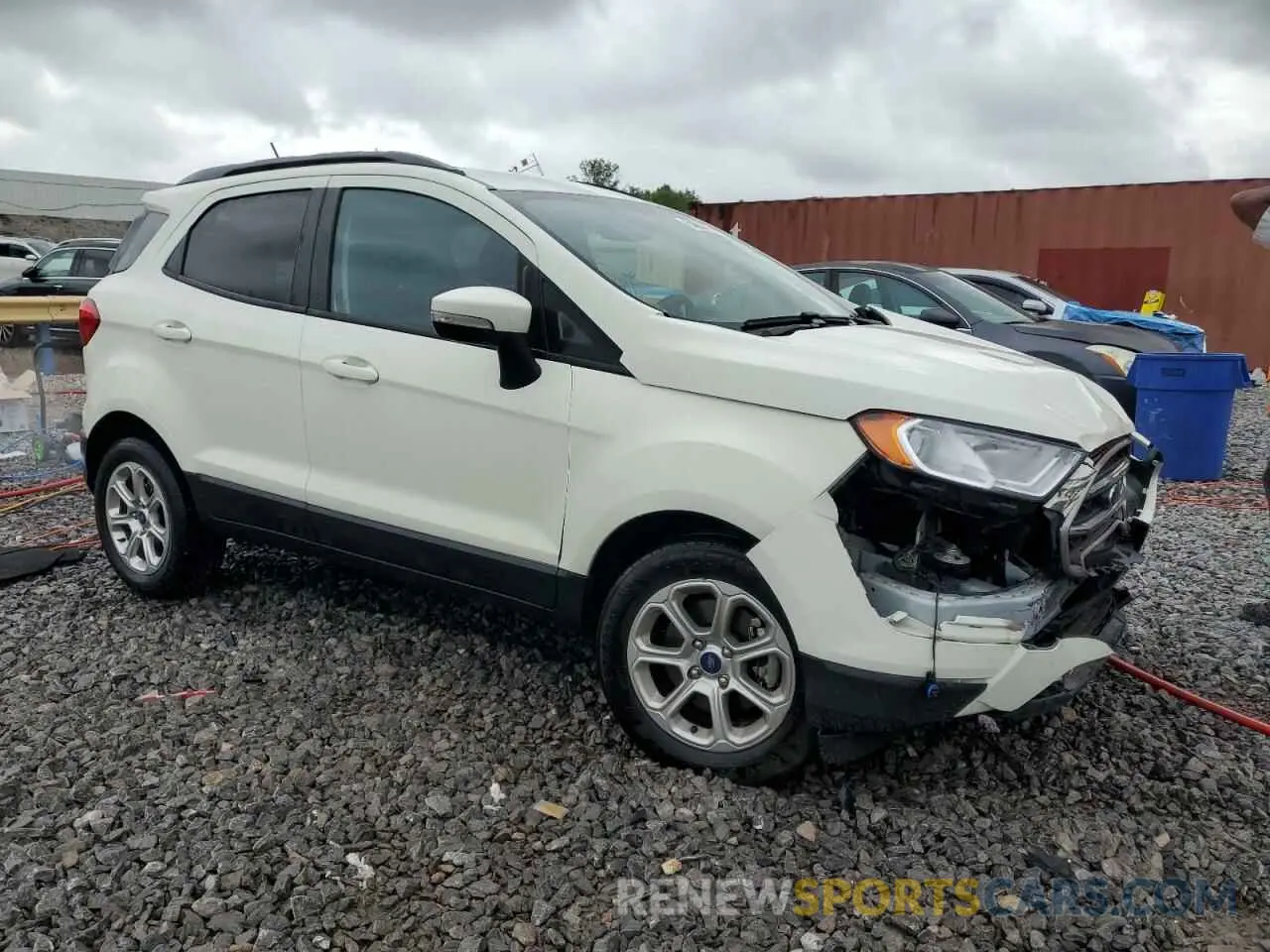 4 fotografías del automóvil dañado MAJ3S2GE1MC439772 FORD ECOSPORT 2021