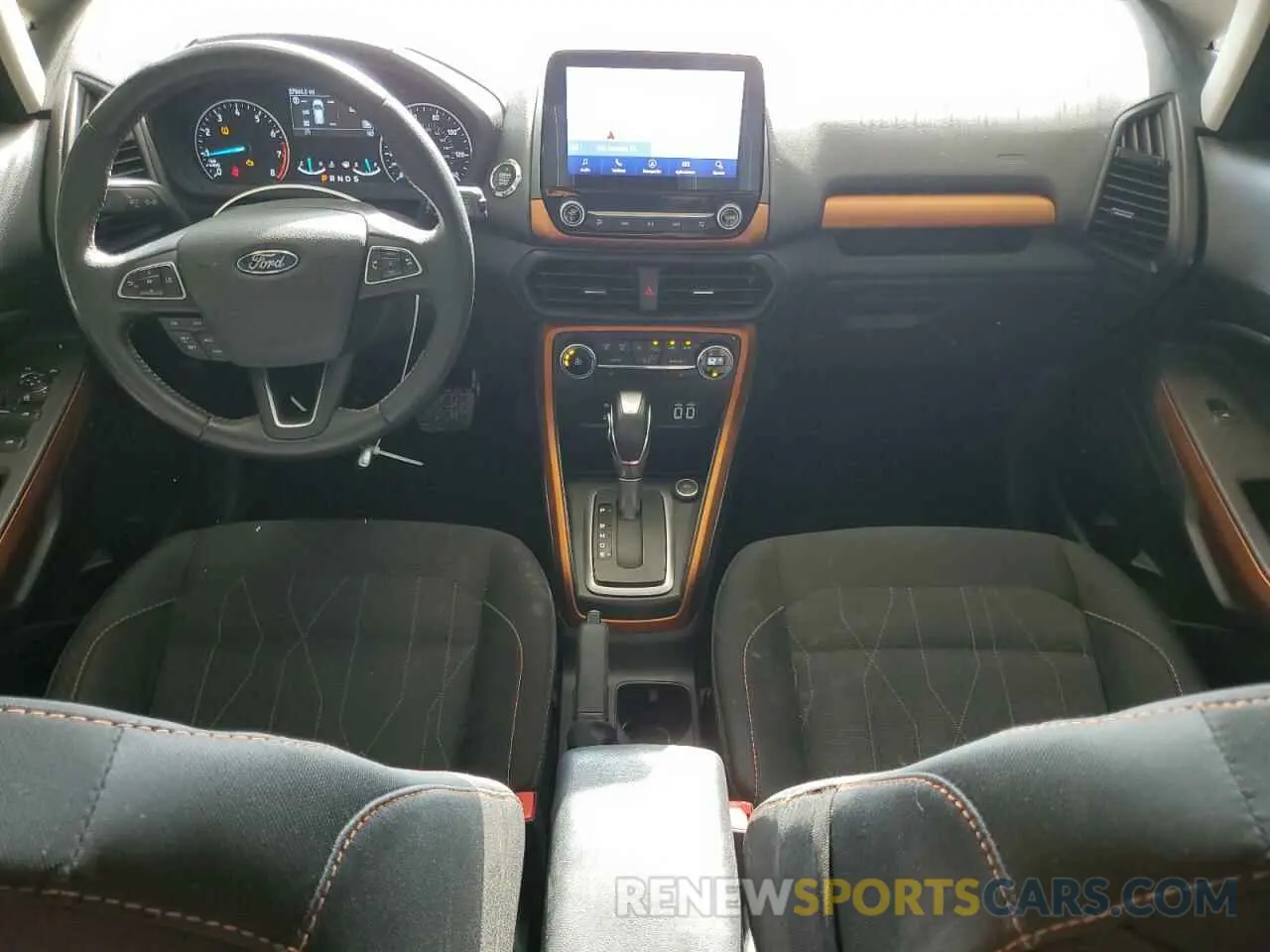 8 fotografías del automóvil dañado MAJ3S2GE1MC444468 FORD ECOSPORT 2021