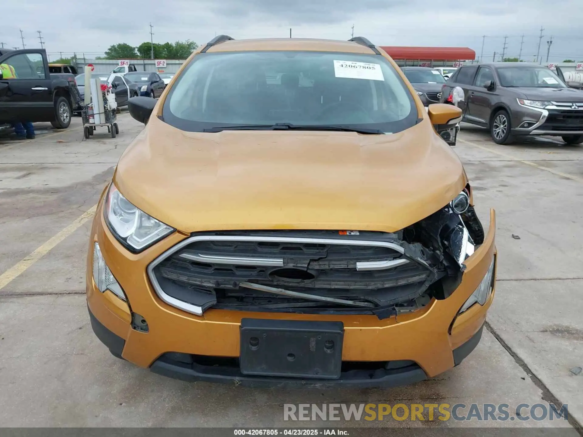 12 fotografías del automóvil dañado MAJ3S2GE1MC451677 FORD ECOSPORT 2021
