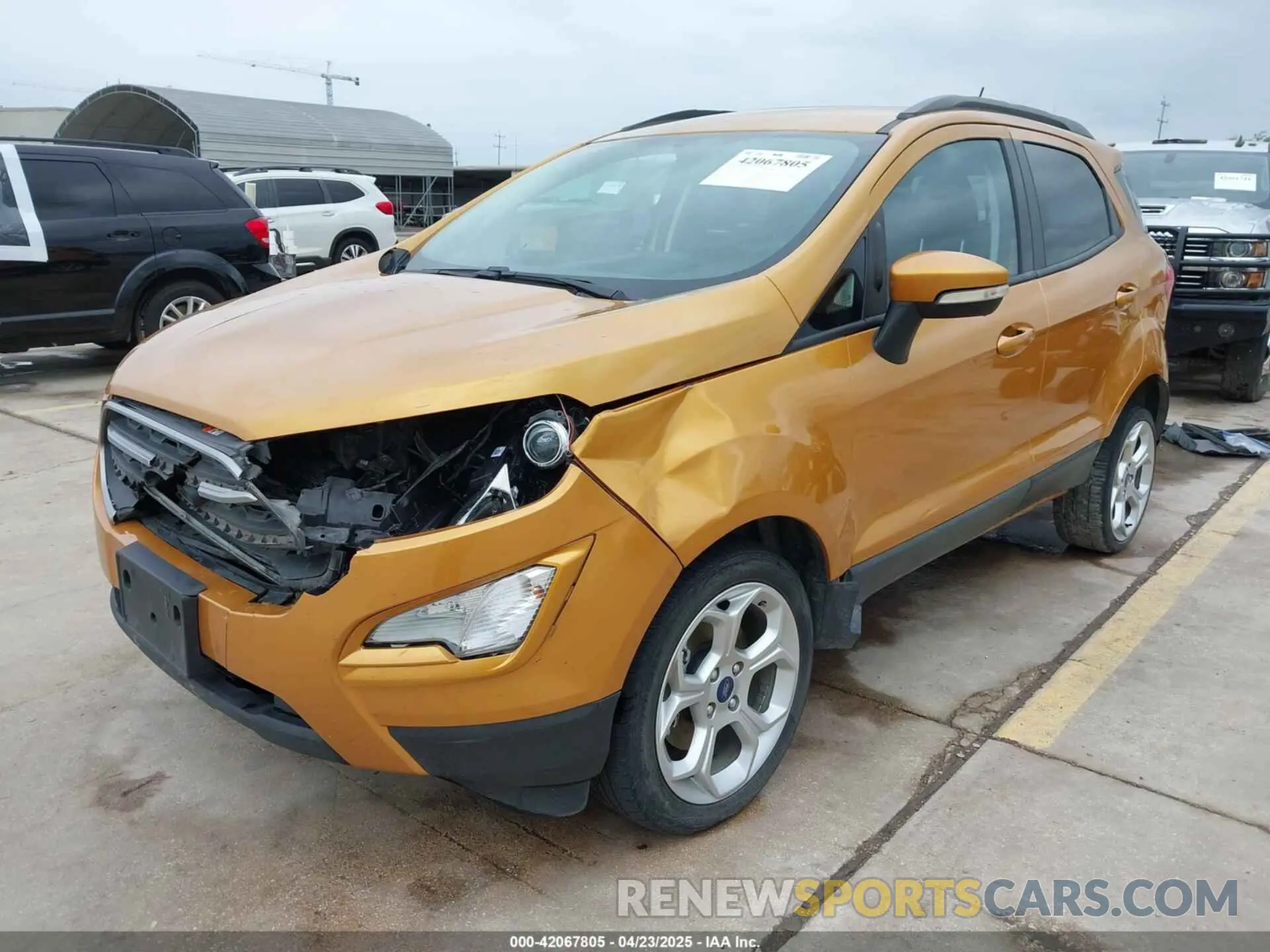 2 fotografías del automóvil dañado MAJ3S2GE1MC451677 FORD ECOSPORT 2021