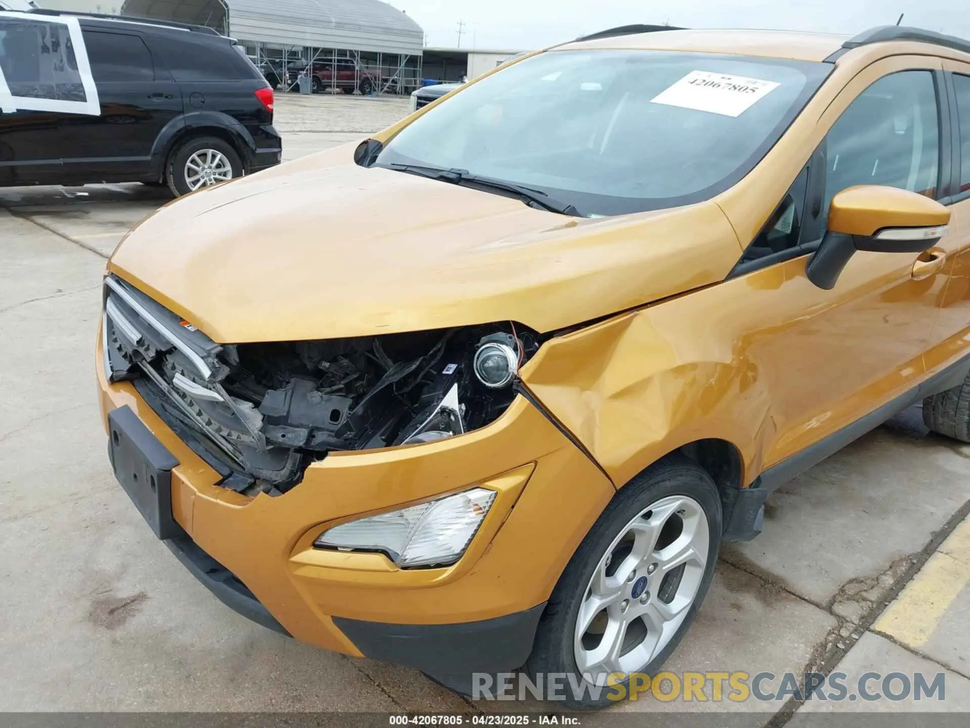 6 fotografías del automóvil dañado MAJ3S2GE1MC451677 FORD ECOSPORT 2021