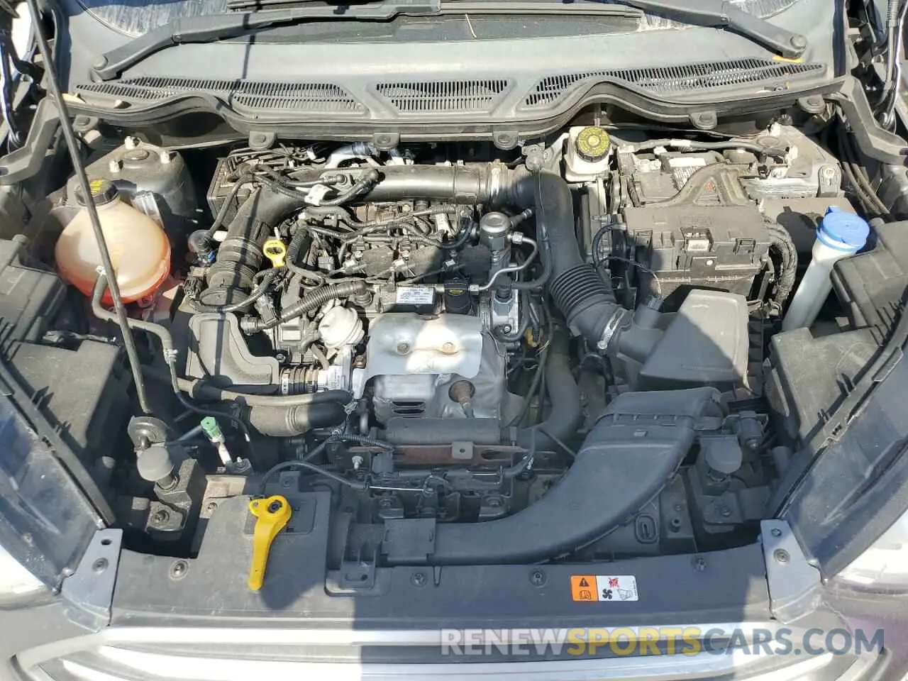 12 fotografías del automóvil dañado MAJ3S2GE2MC395779 FORD ECOSPORT 2021