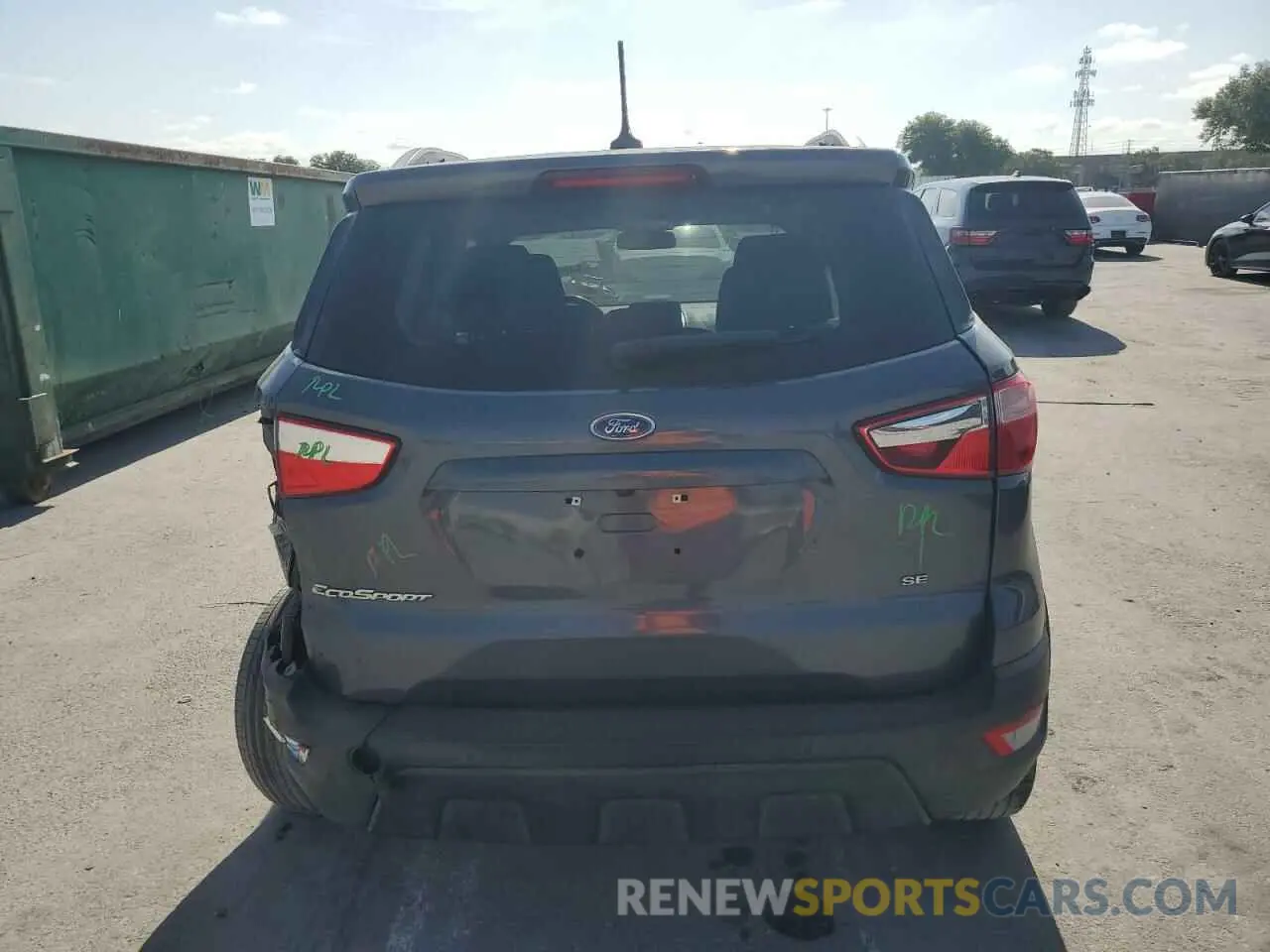 6 fotografías del automóvil dañado MAJ3S2GE2MC395779 FORD ECOSPORT 2021