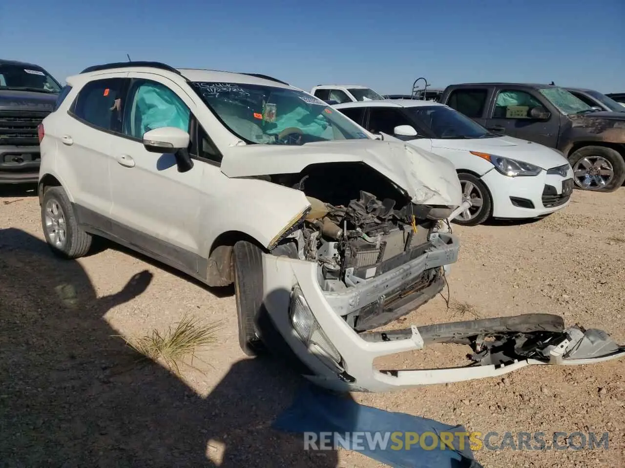 4 fotografías del automóvil dañado MAJ3S2GE2MC400091 FORD ECOSPORT 2021