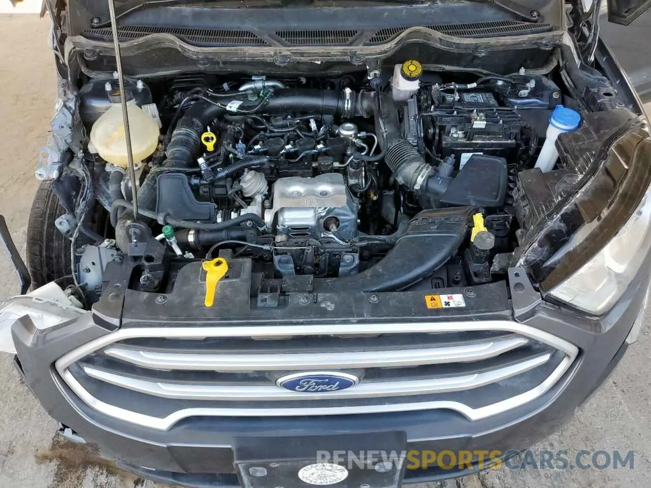 12 fotografías del automóvil dañado MAJ3S2GE2MC444687 FORD ECOSPORT 2021