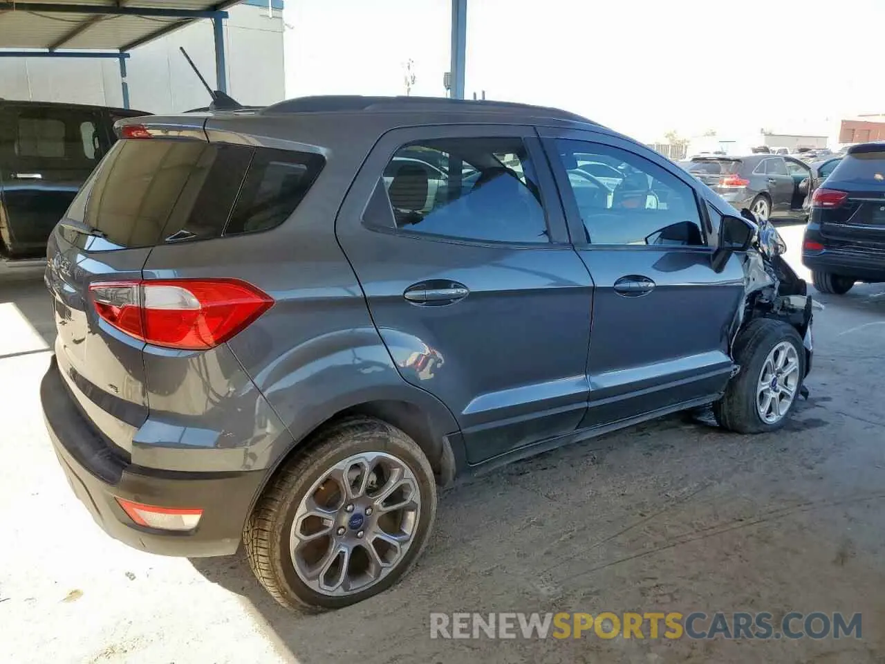 3 fotografías del automóvil dañado MAJ3S2GE2MC444687 FORD ECOSPORT 2021