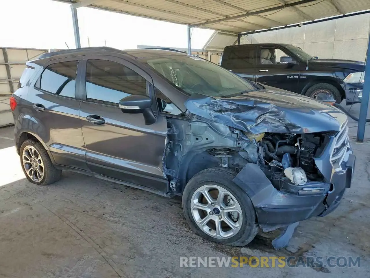 4 fotografías del automóvil dañado MAJ3S2GE2MC444687 FORD ECOSPORT 2021