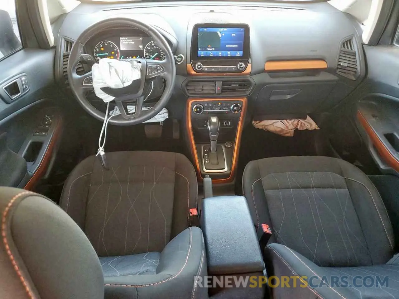 8 fotografías del automóvil dañado MAJ3S2GE2MC444687 FORD ECOSPORT 2021