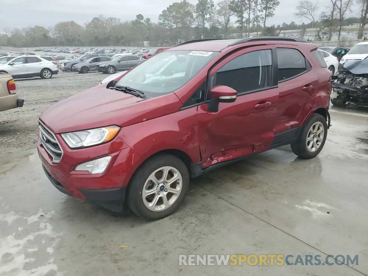 1 fotografías del automóvil dañado MAJ3S2GE2MC447542 FORD ECOSPORT 2021